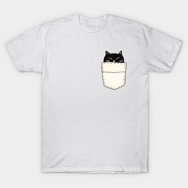 cat in the pocket T-Shirt by ithacaplus